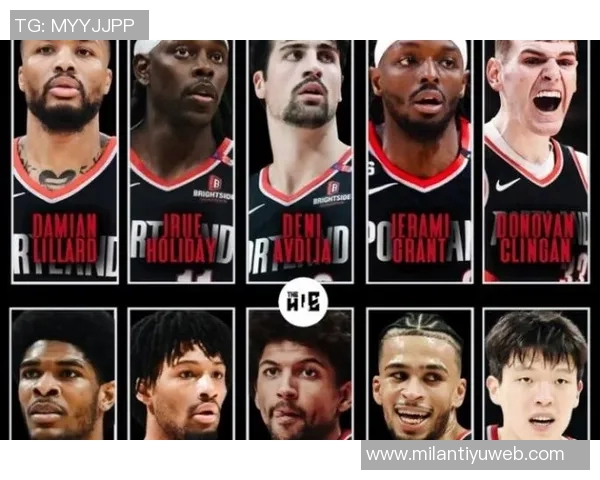 开拓者官方发布海报庆祝阿夫迪亚卡马拉霍勒迪入选ESPN前100球员